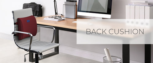 Everlasting Comfort Doctor Recommended Memory Foam Seat Cushion for Office Chairs & Car - Ergonomic Office Desk Accessories - Cushions for Tailbone Pain Relief, Sciatica & Back Support Pillow