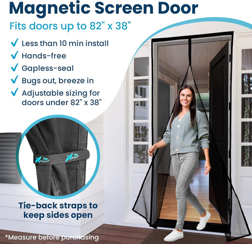 The Magnetic Screen Door 38x82 Inch