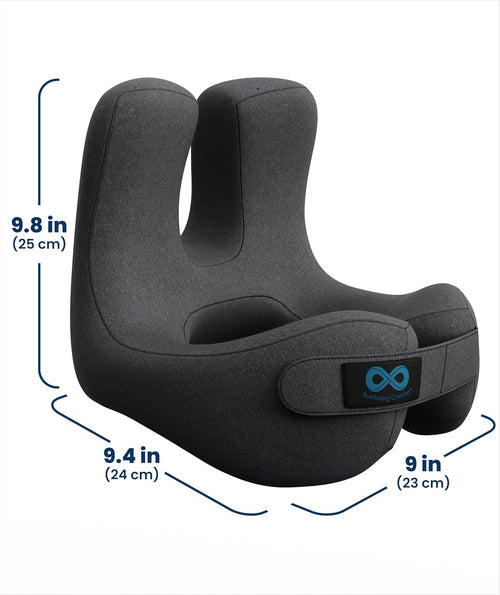 Neck Pillow for Airplanes – Memory Foam Travel Headrest for Flying