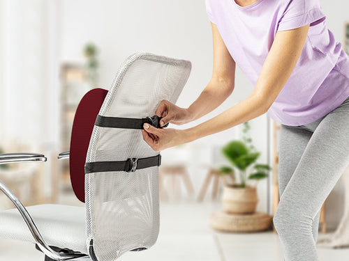 Everlasting Comfort Doctor Recommended Memory Foam Seat Cushion for Office Chairs & Car - Ergonomic Office Desk Accessories - Cushions for Tailbone Pain Relief, Sciatica & Back Support Pillow