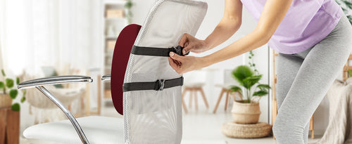 Everlasting Comfort Doctor Recommended Memory Foam Seat Cushion for Office Chairs & Car - Ergonomic Office Desk Accessories - Cushions for Tailbone Pain Relief, Sciatica & Back Support Pillow