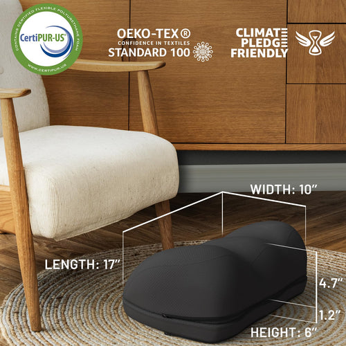 Elevate Series by Everlasting Comfort Adjustable Cloud Foot Rest for Under Desk at Work with Pressure Point Nodes - Comfortable Memory Foam Office Foot Stool & Desk Pillow, Gaming & Home Accessories