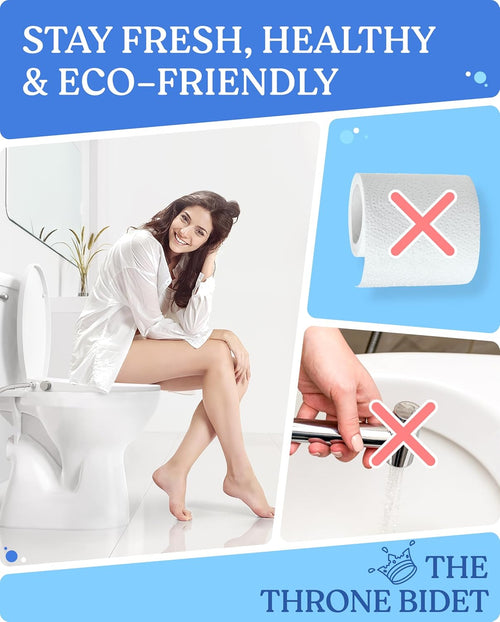 Clear Rear Bidet Seat Feminine Hygienic Cleansing