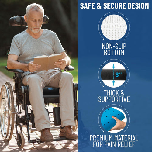 Medical Gel Wheelchair Cushion for Pressure Ulcer Prevention & Posture