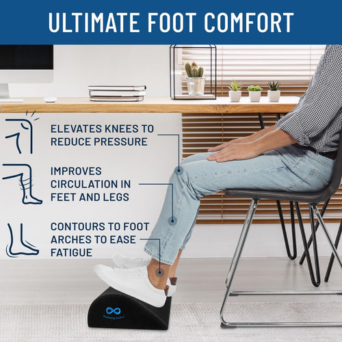 Everlasting Comfort Footrest Support and Knee Relief Cushion