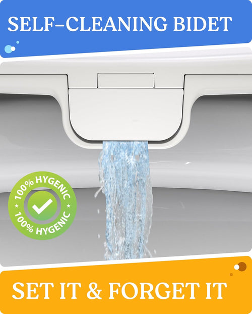 Clear Rear Bidet Seat Feminine Hygienic Cleansing