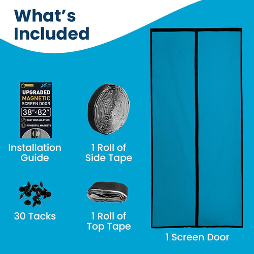 The Magnetic Screen Door 38x82 Inch