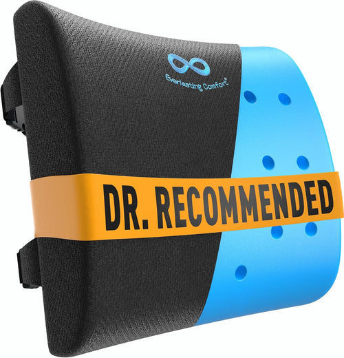 Gel-Infused Lumbar Support Cushion for Spinal Alignment & Back Pain