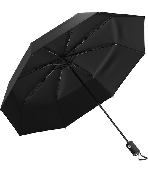 Rain-Mate Compact Travel Stick Umbrella - Portable Folding Windproof Umbrella - Auto Open & Close Button