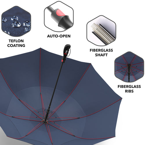 Repel Golf Umbrella - Auto Open with Vented Double Canopy