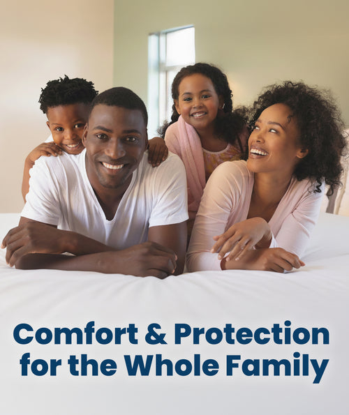 Full Mattress Protector Waterproof - 2 Pillow Protectors Included, Machine Washable