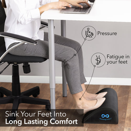 MPM Foot Rest for Under Desk at Work, Office Chair Gaming Chair Foot Stool,  Comfortable Foot Rest, Feet Comfort, Non Slip Sole, For Home, Office, Car 