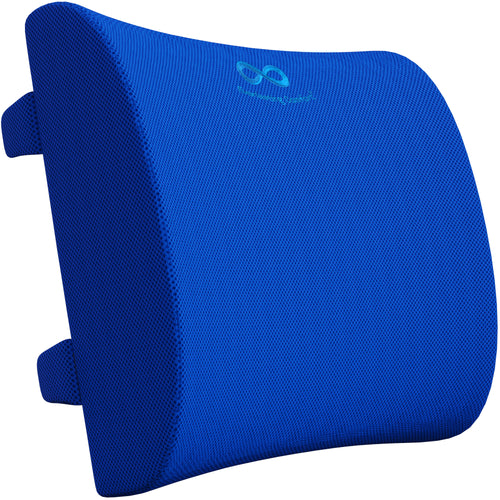 Everlasting Comfort Lumbar Support Pillow for Office Chair - Memory Foam Back Cushion for Car Seat - Promotes Better Posture, Back Pain Relief - Ideal Gaming and Desk Chairs Work and Home Essentials