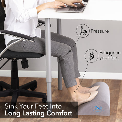  Foot Rest Under Desk for Office Use, Gel Memory Foam