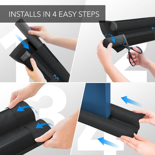 Door Draft Stopper for Bottom of Door - 3 Pack