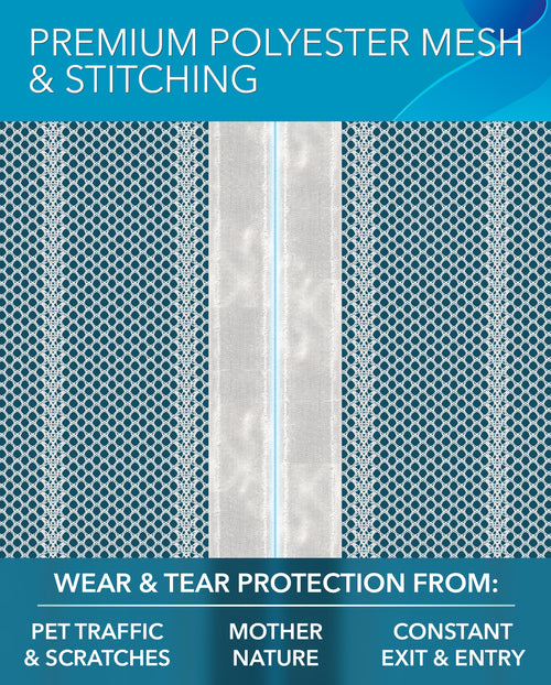 The Original Flux Magnetic Screen Door 38"x82" - White