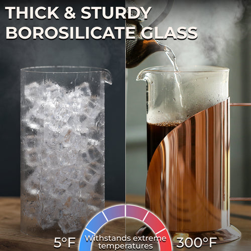 Stainless Steel French Press Coffee Maker - 34oz Insulated Coffee Press