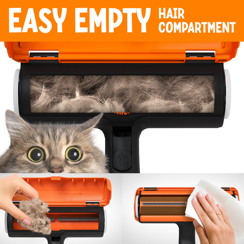 Pet Hair Remover Tool - Pet Roller - Orange