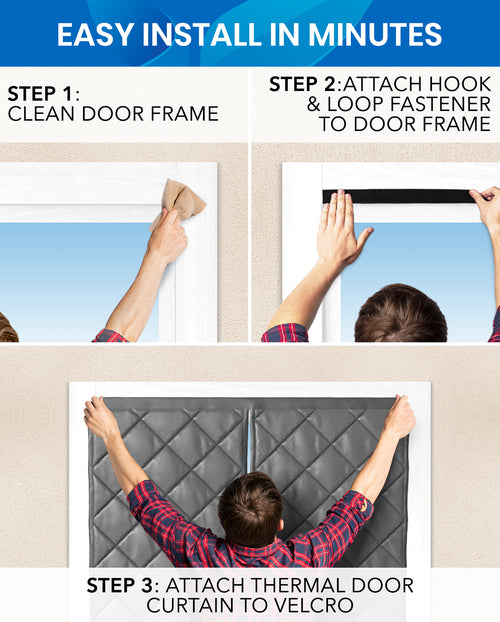 Upgraded Magnetic Insulated Screen Door - Keep Cool Air In During the Warmer Months