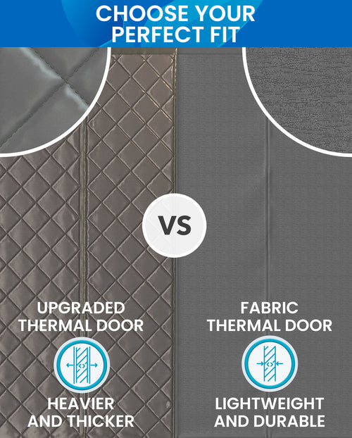 Heavy Duty Magnetic Screen Door - Insulated Mesh, Keeps Cool Air In, Blocks Hot Drafts