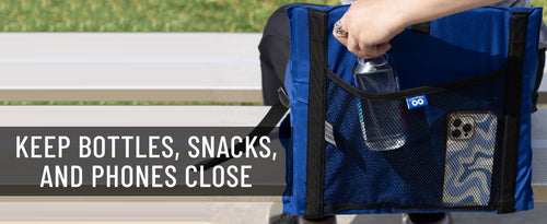 Everlasting Comfort Stadium Seats with Back Support - Adjustable Memory Foam Bleacher Chairs with Back and Cushion, Portable, Easy Folding Stadium Seat Cushion with Storage Pocket