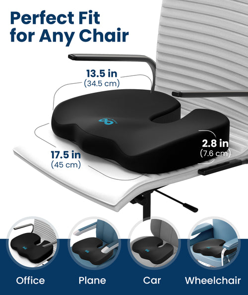 Everlasting Comfort Seat Cushion Gel Top in Black