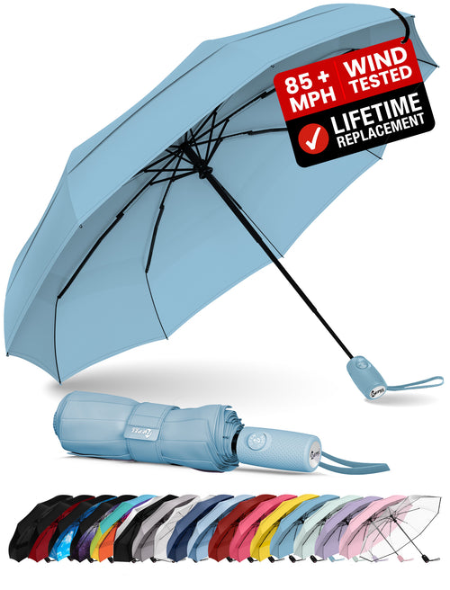 REPEL Umbrella - Pastel Blue