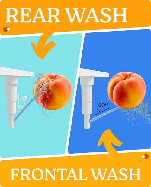 Clear Rear Hot and Cold Bidet Attachment for Toilet