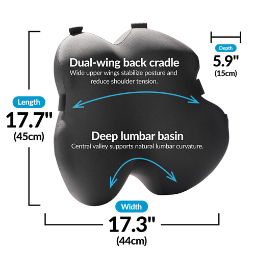 Premium Back Cushion Black Gambit
