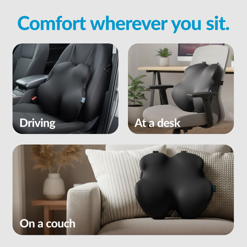 Premium Back Cushion Black Gambit