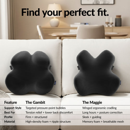 Premium Back Cushion Black Gambit