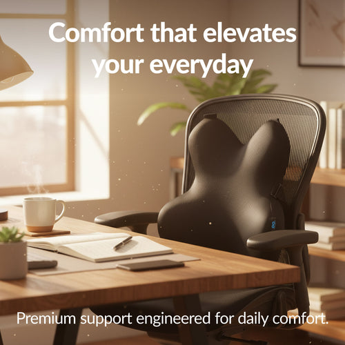 Premium Back Cushion Black Maggie
