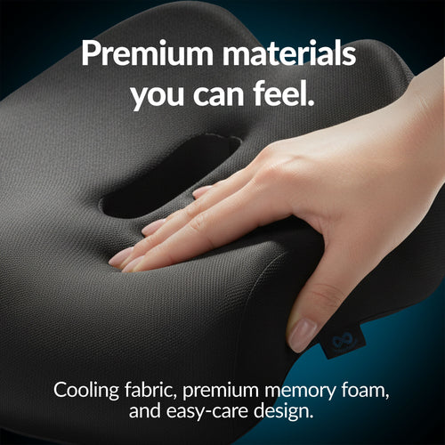 Premium Memory Foam Seat Cushion Black Parker
