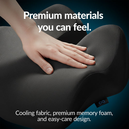 Premium Memory Foam Seat Cushion Black Tucker