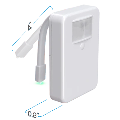 Toilet Light: 0.8 inch thickness & 4 inch connection strip