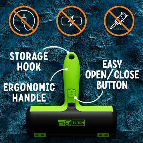 Pet Hair Remover Tool - Pet Roller - Green