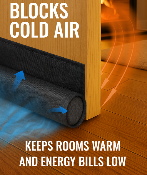 One Sided Door Draft Stopper for Bottom of Doors