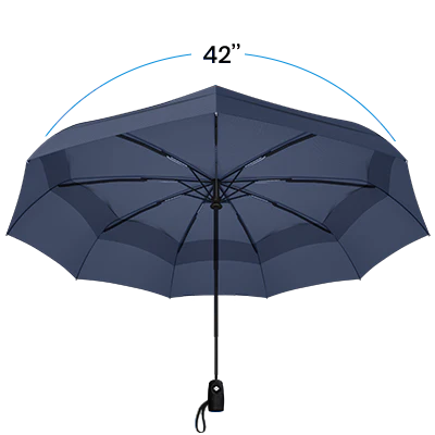 Umbrella canopy: 42 inches 