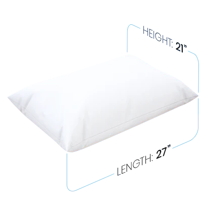 Pillow Protector: 27 inch length, 21 inch height