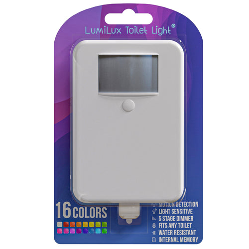 Advanced 16-Color Infrared-Sensor LED Toilet Light, Internal Memory, L -  Upper Echelon Products