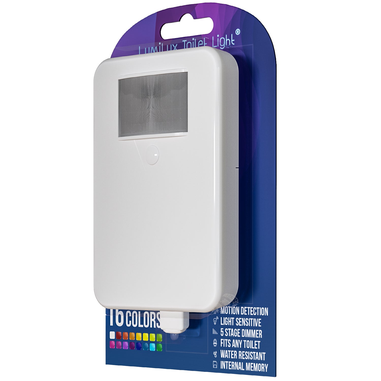 Advanced 16-Color Infrared-Sensor LED Toilet Light, Internal Memory, L – LumiLux  Toilet Light