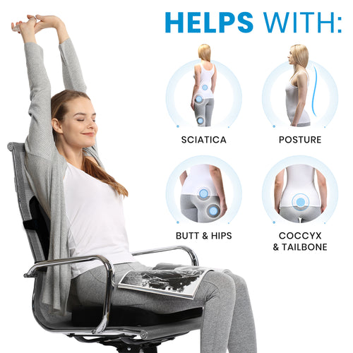 Ergonomic Seat Cushion with Backrest – Upbodee