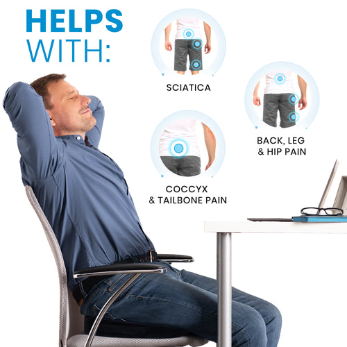 Seat Cushion, Office Chair Cushions, Car Seat Cushion, Non-slip Sciatica &  Back Tailbonepain Relief Chair Pad, Memory Foam Butt Pillow For Computer D