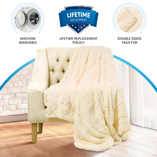 Luxury Faux Fur Throw Blanket