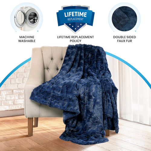 Luxury Faux Fur Throw Blanket