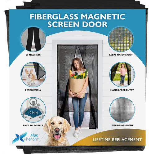 Reinforced Fiberglass Magnetic Screen Door