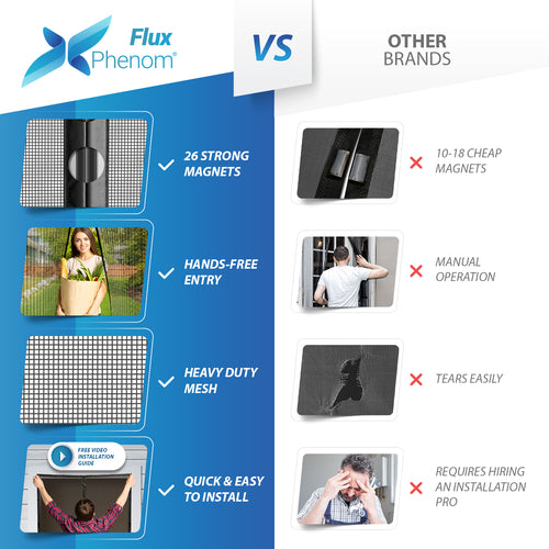 Reinforced Fiberglass Magnetic Screen Door