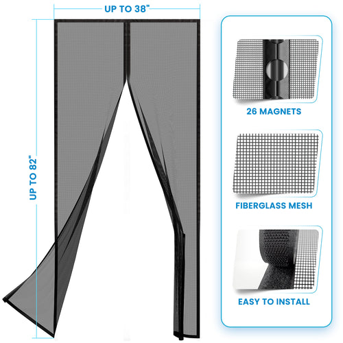 Reinforced Fiberglass Magnetic Screen Door